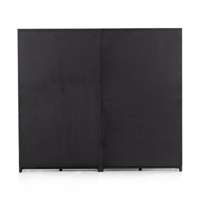 Woolen Double  Cabinet | Drifted Black