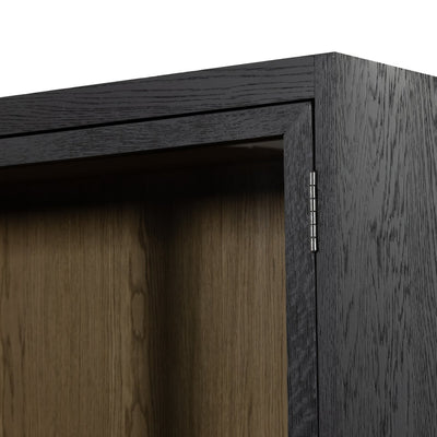 Woolen Double  Cabinet | Drifted Black