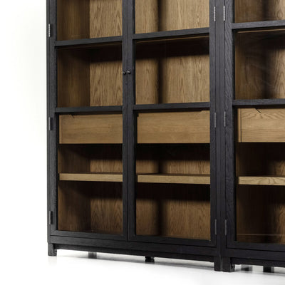 Woolen Double  Cabinet | Drifted Black