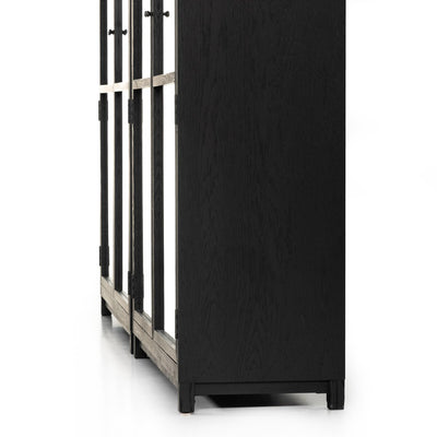 Woolen Double  Cabinet | Drifted Black