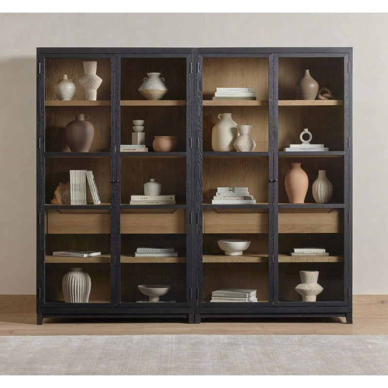 Woolen Double  Cabinet | Drifted Black