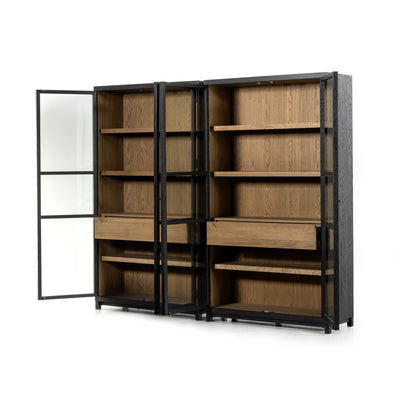 Woolen Double  Cabinet | Drifted Black