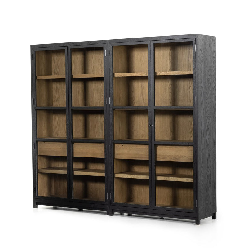 Woolen Double  Cabinet | Drifted Black