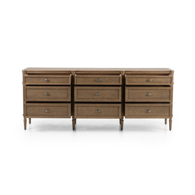 Tousse 9 Drawer Dresser | Toasted Oak