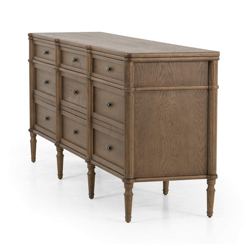 Tousse 9 Drawer Dresser | Toasted Oak