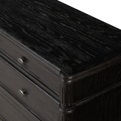 Tousse 9 Drawer Dresser | Distressed Black