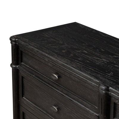 Tousse 9 Drawer Dresser | Distressed Black