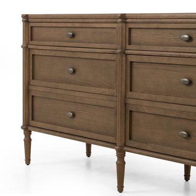 Toulouse 6 Drawer Dresser | Toasted Oak Veneer