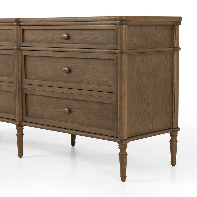 Toulouse 6 Drawer Dresser | Toasted Oak Veneer