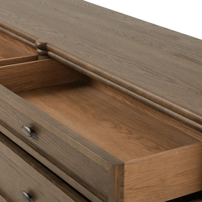 Toulouse 6 Drawer Dresser | Toasted Oak Veneer