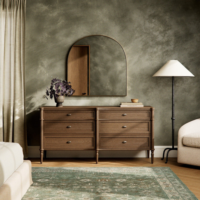 Toulouse 6 Drawer Dresser | Toasted Oak Veneer