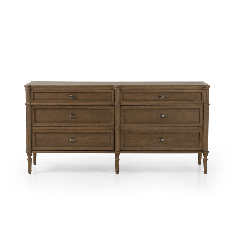 Toulouse 6 Drawer Dresser | Toasted Oak Veneer