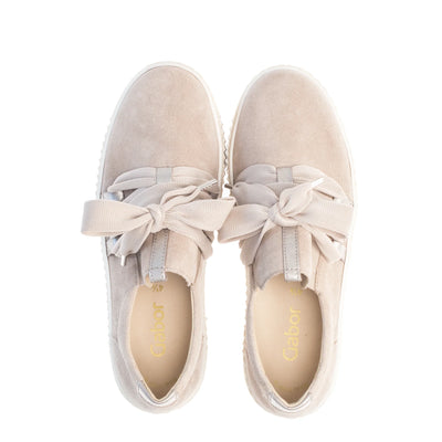 Bow Sneaker | Taupe