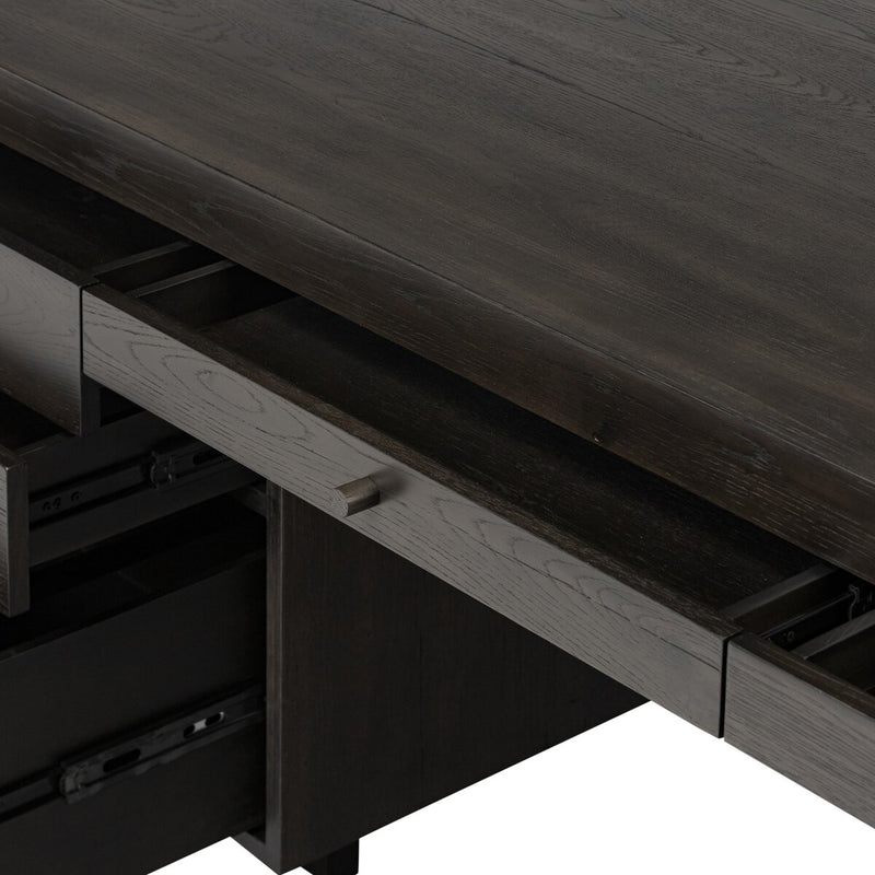 Suspension Desk | Smoked Black Veneer
