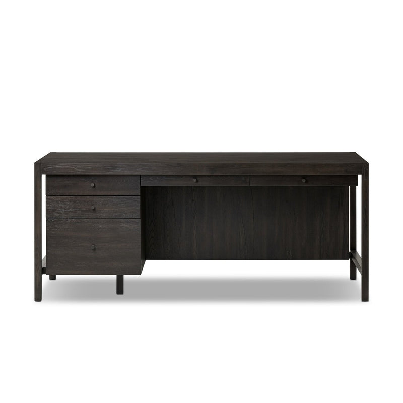 Suspension Desk | Smoked Black Veneer