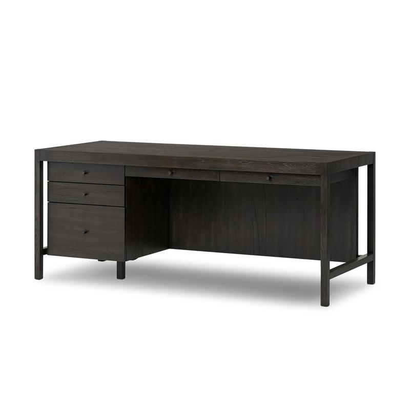 Suspension Desk | Smoked Black Veneer