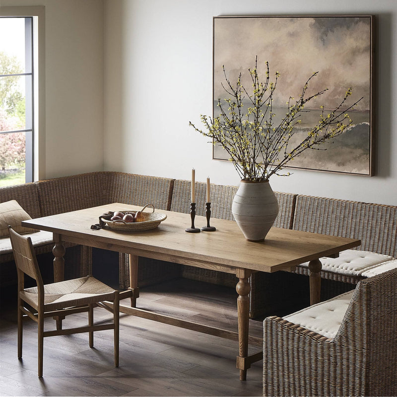 Blinn Extension Dining Table | Worn Oak Veneer