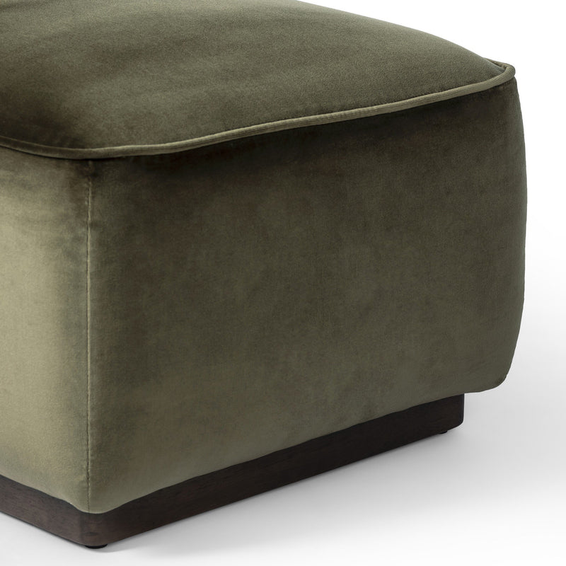 Sinclair 21" Square Ottoman | Surrey Olive
