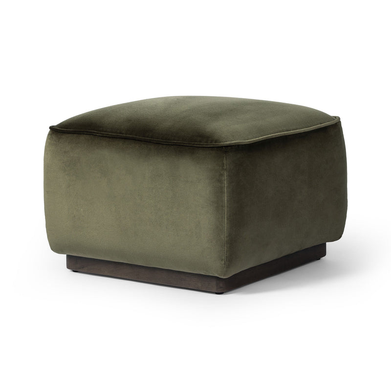 Sinclair 21" Square Ottoman | Surrey Olive