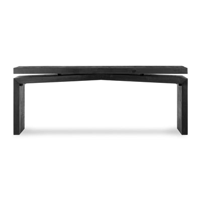 Mariya 94" Console Table | Aged Black Pine