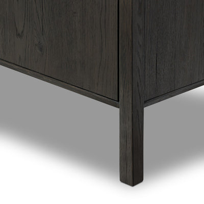 Orwin Wide Bookshelf | Smoked Black Oak