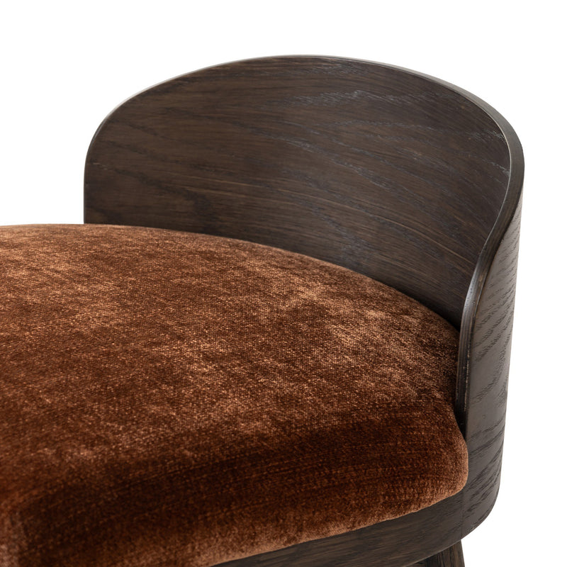 Cloris Swivel Bar + Counter Stool |  Altair Sienna