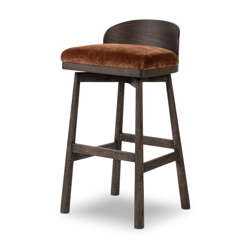 Cloris Swivel Bar + Counter Stool |  Altair Sienna