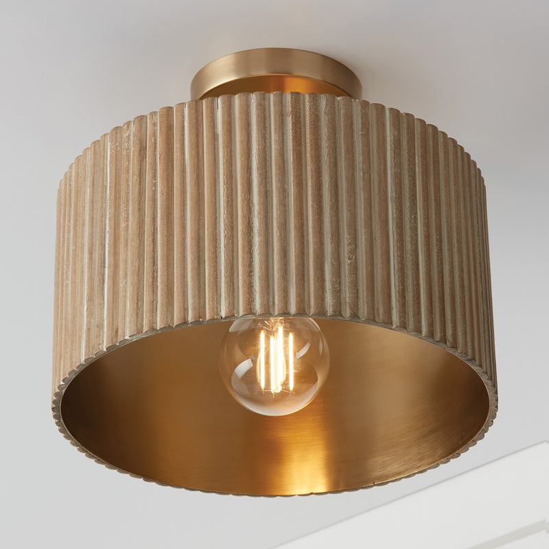 Donovan 1-Light Semi Flush Mount | Pendant