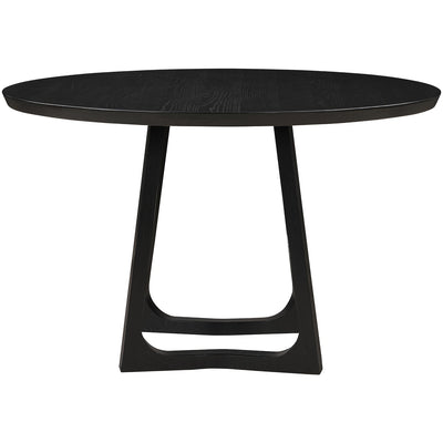 Silas Round Dining Table | Black Ash