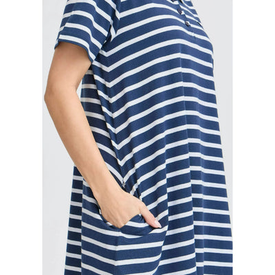 Samma Dress | Navy Blazer Mix