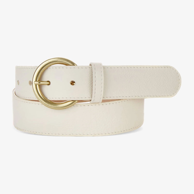 Milena Pebbled Belt | Marble