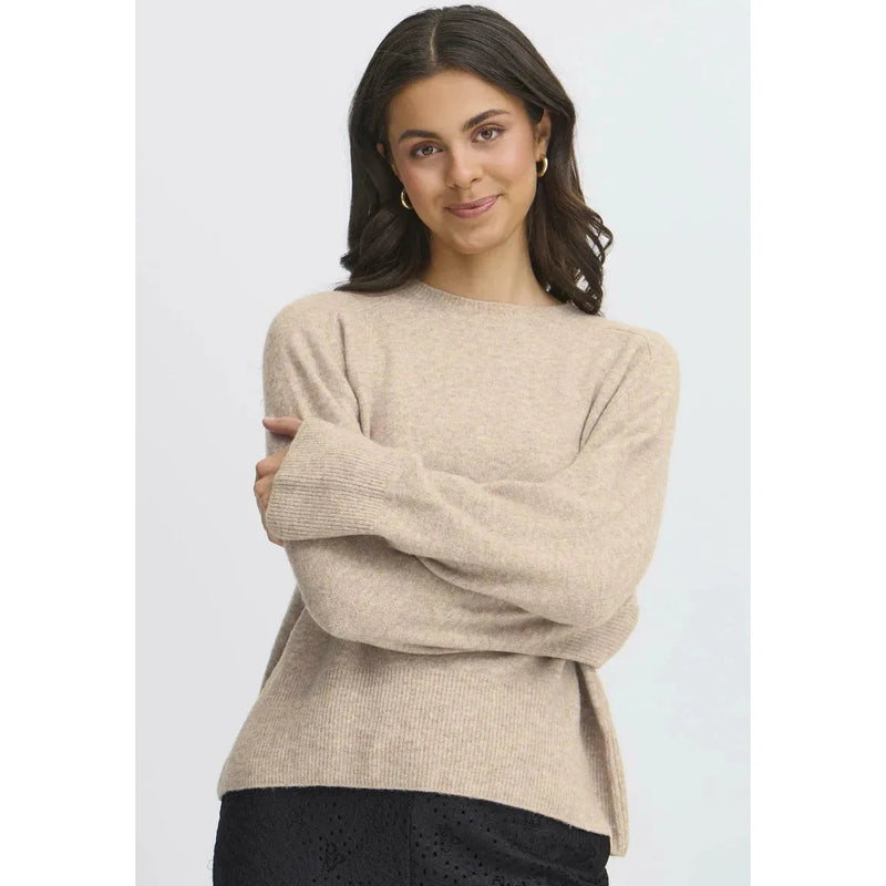 Noah Pullover Sweater | Desert Taupe Melange
