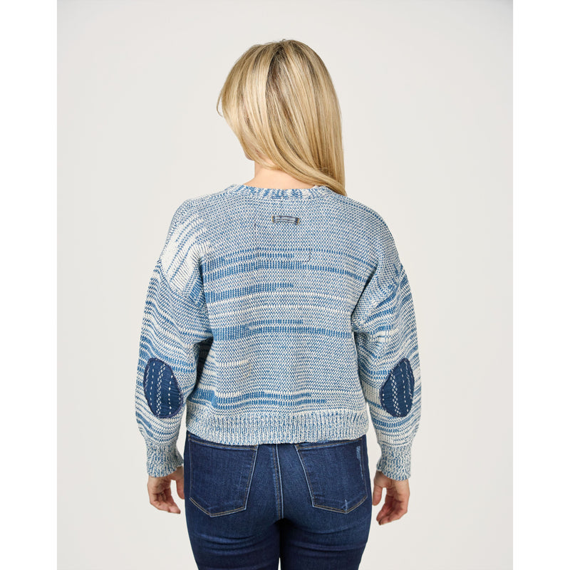 Legacy Cardigan | Indigo & Cream