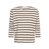 NelaPW T-Shirt┃Mole Stripe / Brown