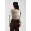 NelaPW T-Shirt┃Mole Stripe / Brown