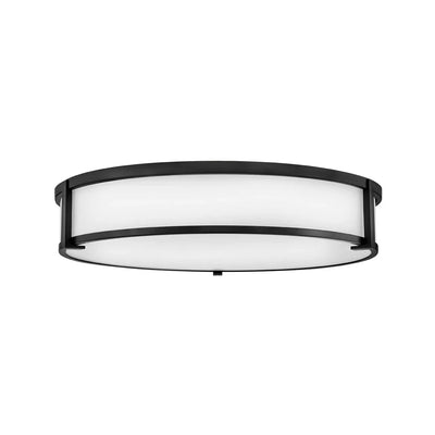 Lowell 24" Flush Mount | Etched Opal