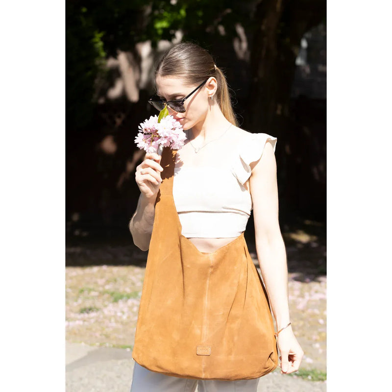 Knot Tote Suede Bag | Brown
