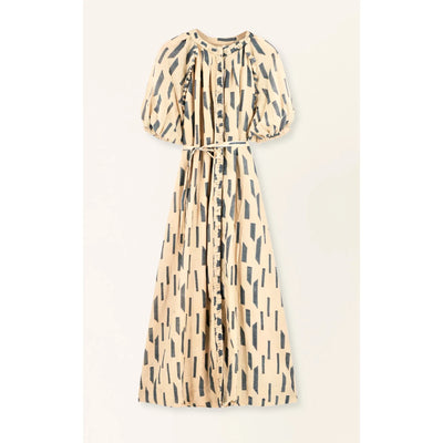 Somerset Dress | Parchment Rainfall