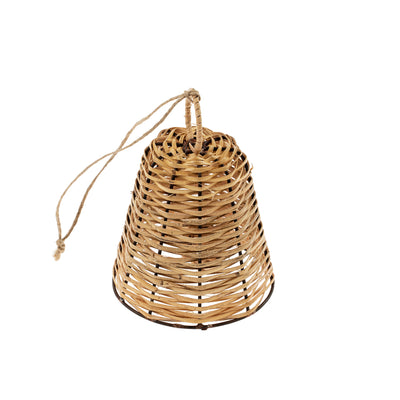 Woven Cane Bell Ornament