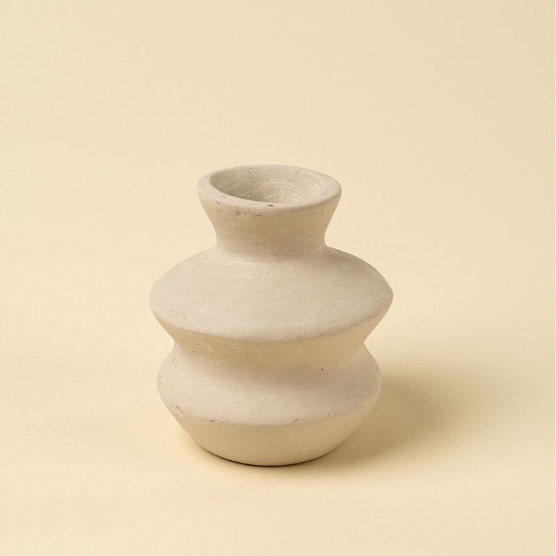 Wave Paper Mache Bud Vase