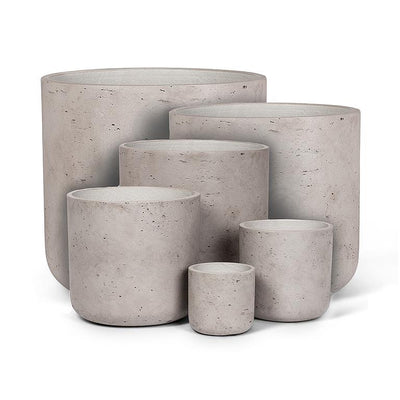 Remina 10" Planter | Grey Concrete