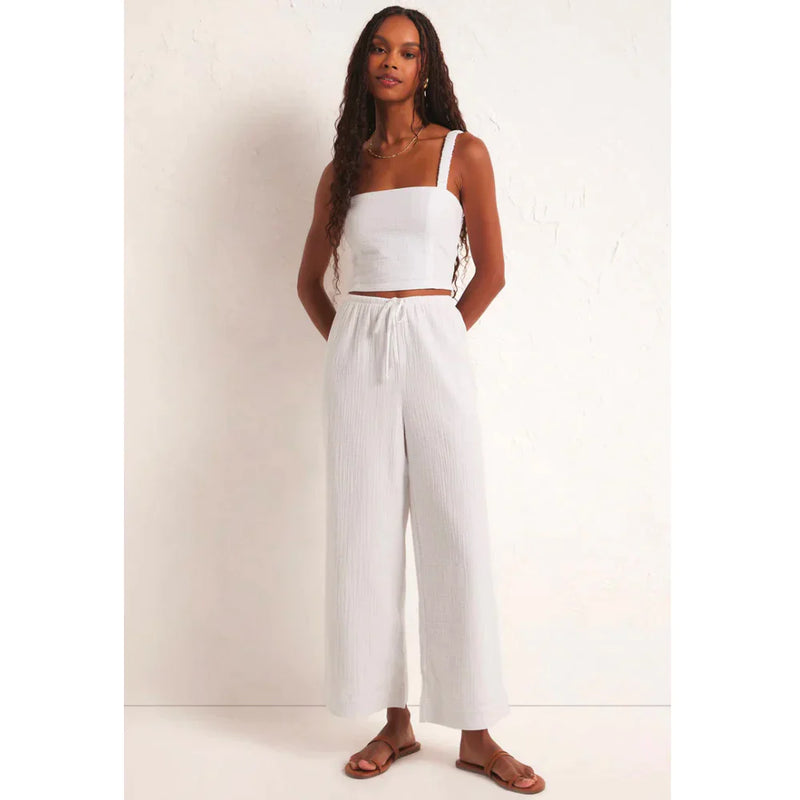 Barbados Gauze Pant | White