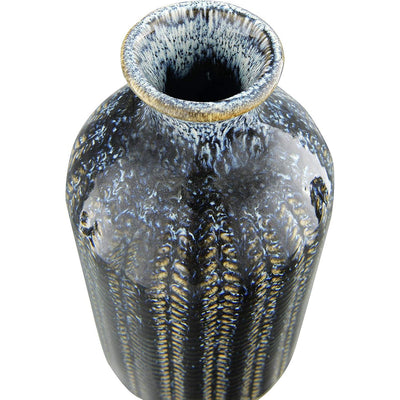 Embossed Stoneware Vase