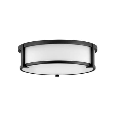 Lowell 16" Flush Mount | Etched Opal
