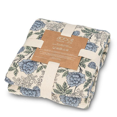 Emma Throw | Blue Floral
