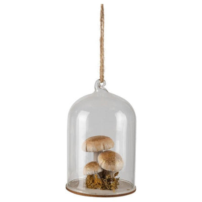 Champagne Mushroom Globe Ornament