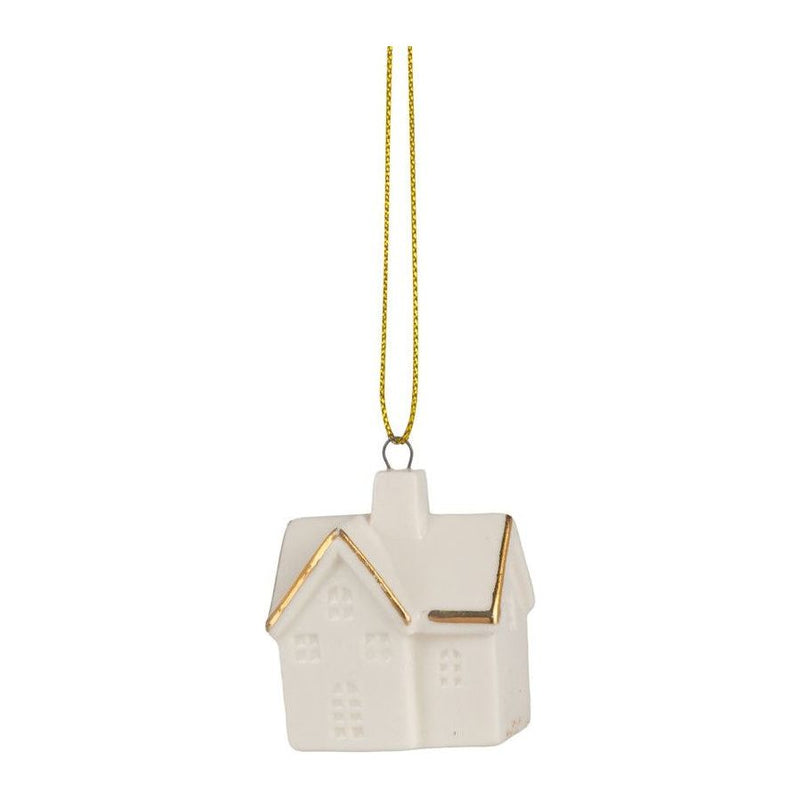 Petite Ceramic House Ornament