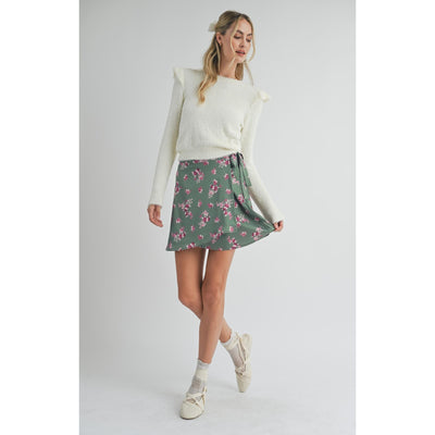 Abigail Ruffle Trim Sweater | Ivory