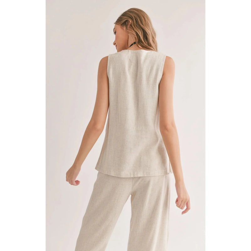 Luna Linen Blend Vest