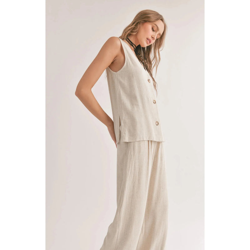 Luna Linen Blend Vest